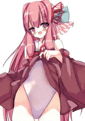 スカートたくしあげる茜ちゃん