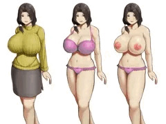 おっぱいの大きなおばさんの立ち絵