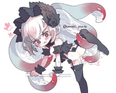 触腕が暴走してしまうルルイカちゃん