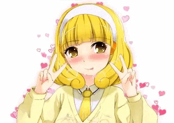 やよいちゃんがピースしているだけの極めて健全な絵…