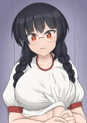 眼鏡っ娘のおっぱいとイチャイチャ…