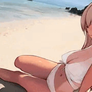 水着女子習作