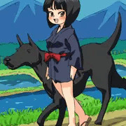 童とワンちゃん