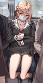 露出通学電車 朱璃愛ちゃん