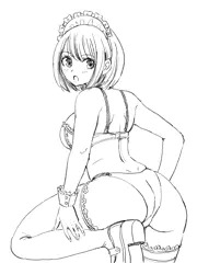メイドさん後ろ姿