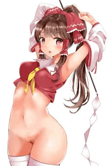 霊夢ちゃんの下脱ぎ！