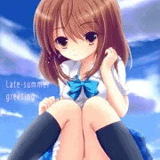 夏の白い雲と白いぱんつと
