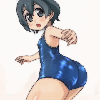 すく…スク水です…