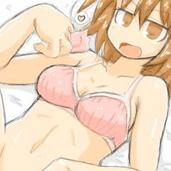 弟の部屋で