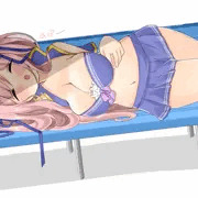 【R-18】応援しすぎて疲れちゃった水着ハツネちゃん