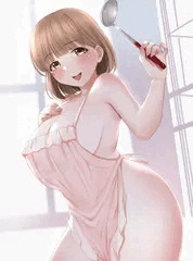 涼香さんの裸エプロン