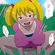 洲崎アイルちゃんの草むらエッチ絵
