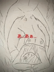 藪の中で犯されながら次第に腰がせり上がっていく少女