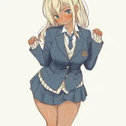 やっぱり視線に弱いギャル崎さん冬服