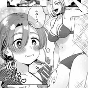 JKふみちゃんとふたなり悪魔クロエの水着デート！