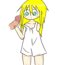 ただチンコを握って眺めるロリ
