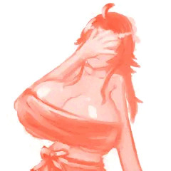 顔を隠す