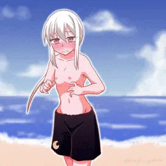 菊月　男水着チャレンジ