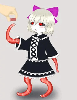 前にふと思いつきで描いた人外ちゃん