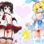 パイにゃん＆にこにー☆たくし上げ