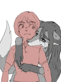 後ろからハグ