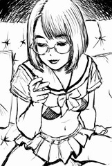 喫煙少女