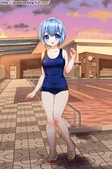 黄昏スク水
