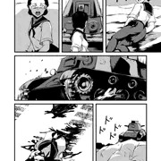 戦車に轢かれる女の子