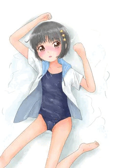 水着パーカー莉愛ちゃん