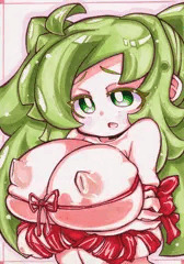 縛られる怪人メイドさん。