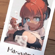 チェキに性液をぶっかける