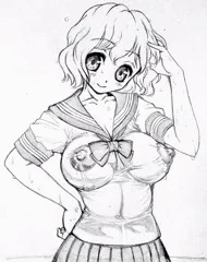 突然の夕立ちで