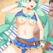 ビーチでチカさんに攻められる