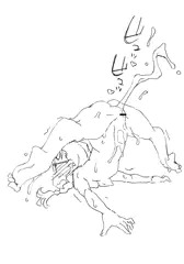 液体を散布する福田。