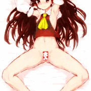 半裸霊夢