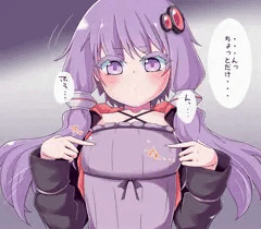 ゆかりさん乳首おなにー