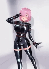 マシュと写真撮影