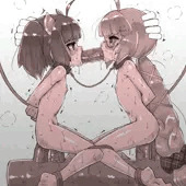 [Skeb] 双頭ディルドで接続