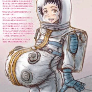 双子臨月防護服妊婦の陣痛