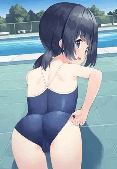 スク水おしり💕