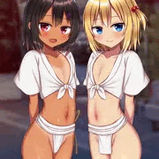 お祭りに来ていた二人の女の子
