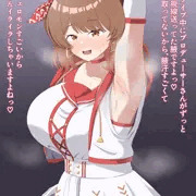 ライブ後、佑芽の汗だくの蒸れた腋…