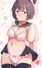下着付き逆バニーセーラー服