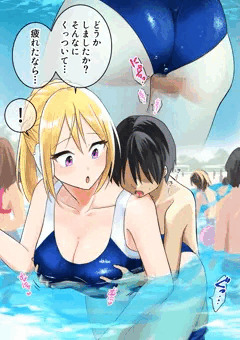 リーニャとプールでえっちっち