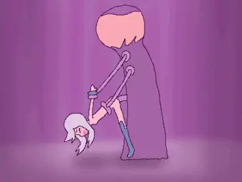 精液タンク型魔物の中出しドットアニメ
