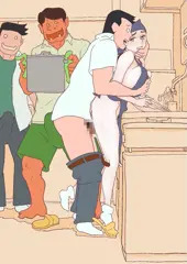 裸エプロン GIFアニメ