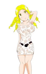 縦ロール＆濡れ透け絵　練習