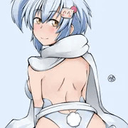 今度はうさぎの尻尾つけてもらった