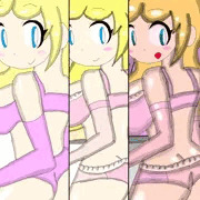 2024年に描いたナース姉妹の下着姿第1弾をリメイク！