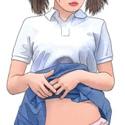 パンティを見せる